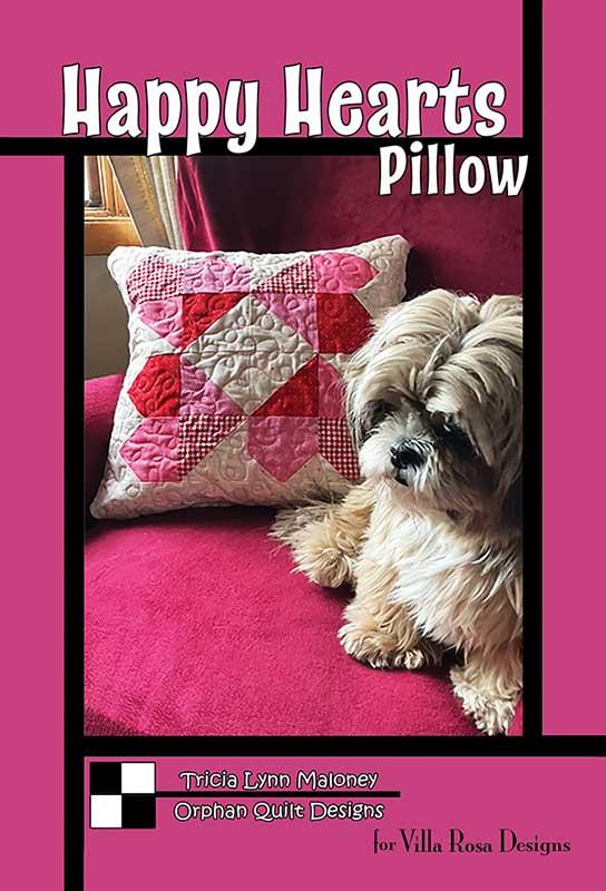 Happy Hearts Pillow - VRD OQ127 • Villa Rosa Designs