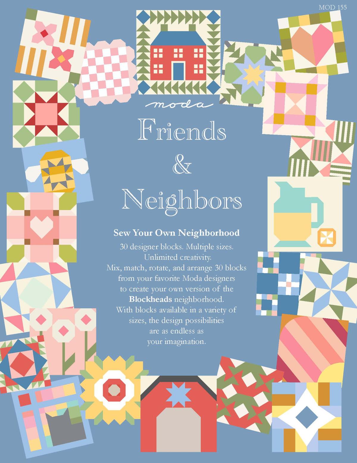 Friends & Neighbors Blockheads 7 • Moda Blockheads