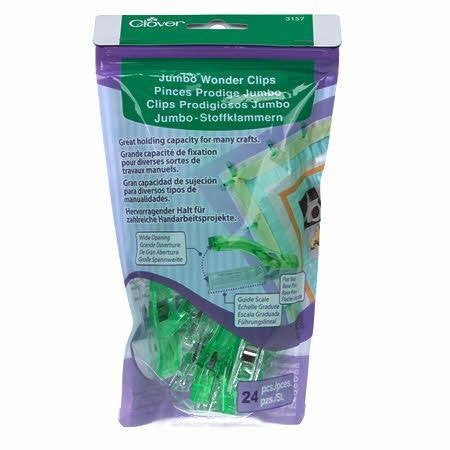 Clover Wonder Clips Jumbo 24ct