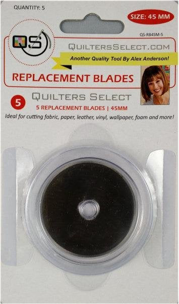 45MM Rotary Blades 5 pk • Quilters Select