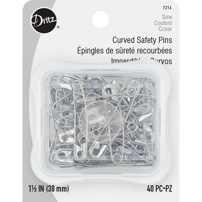 Curved Safety Pins Sz 2 40ct