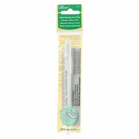 White Marking Pen Clover Needlecraft