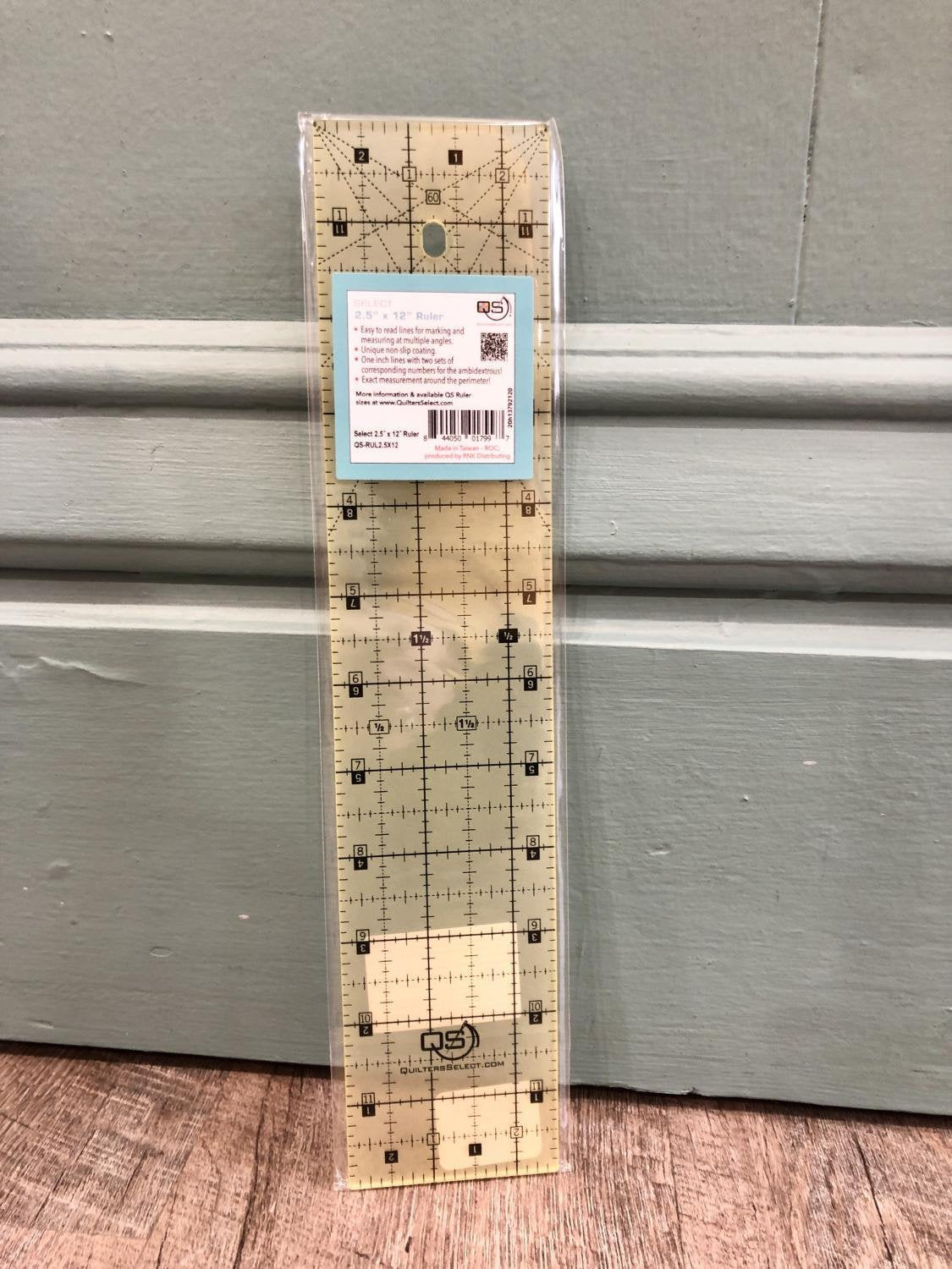 2.5" X 12" Ruler • Quilters Select