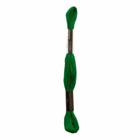 8m Skein Kelly Green Cosmo Cotton Embroidery
