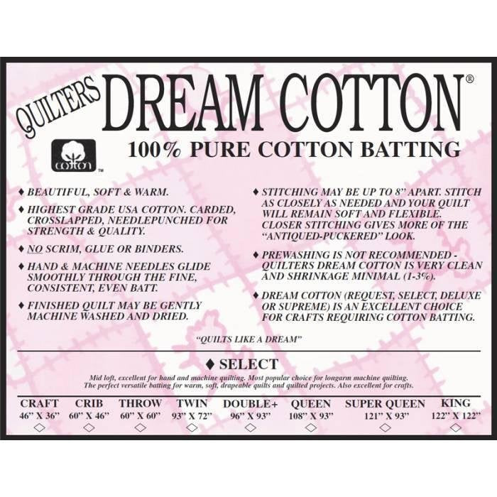 Dream Cotton Select Crib (WHT)
