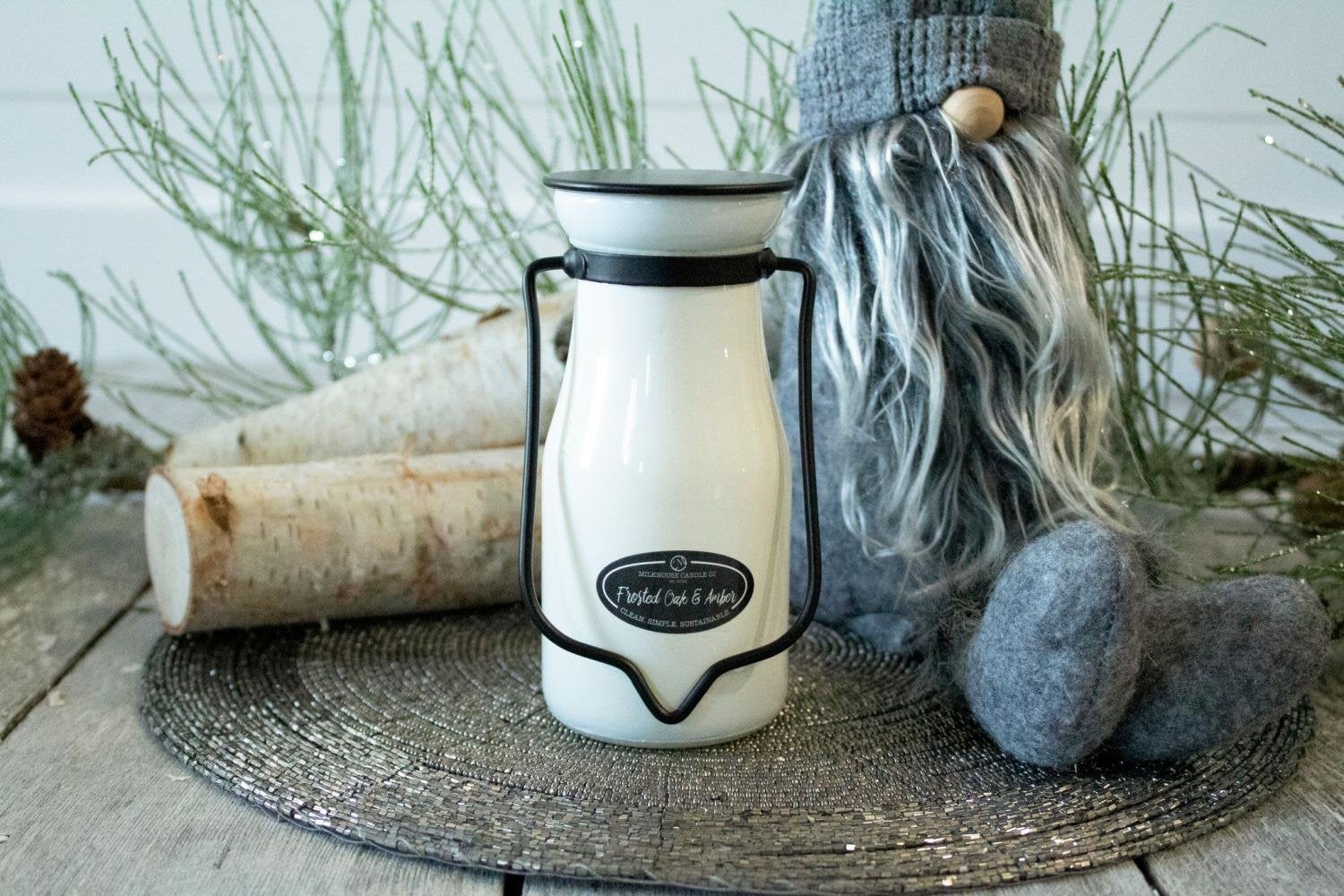 Milkbottle Frosted Oak & Amber