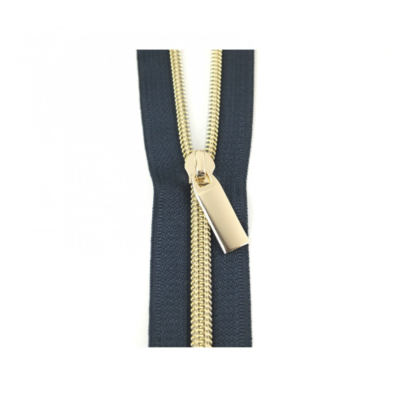 108" Zipper | Gold Navy Sallie Tomato