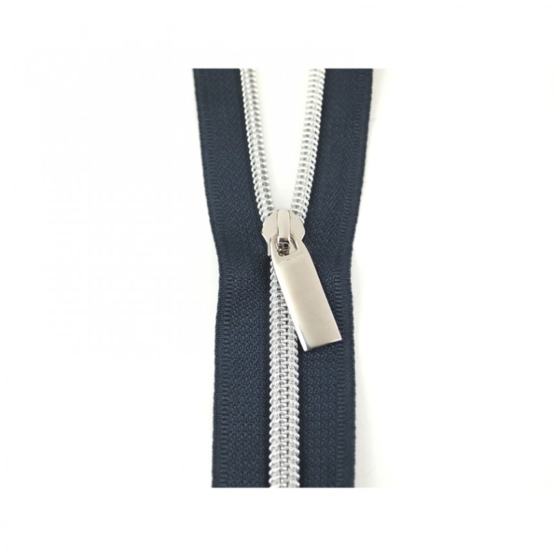 108" Zipper | Silver Navy Sallie Tomato