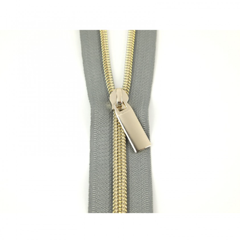 108" Zipper | Gold, Grey Sallie Tomato