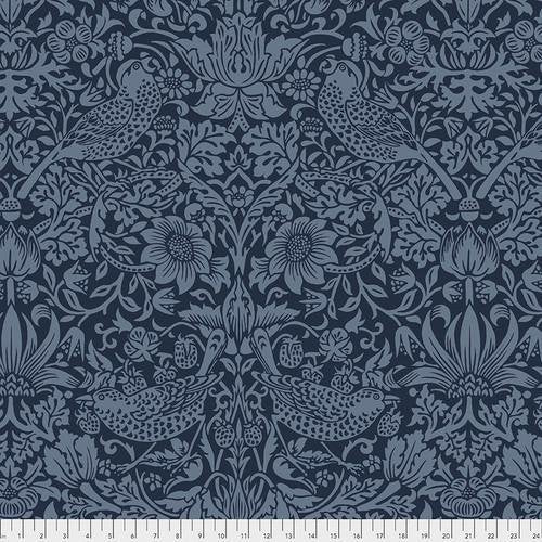 108" Strawberry Thief - Navy The Original Morris & Co.