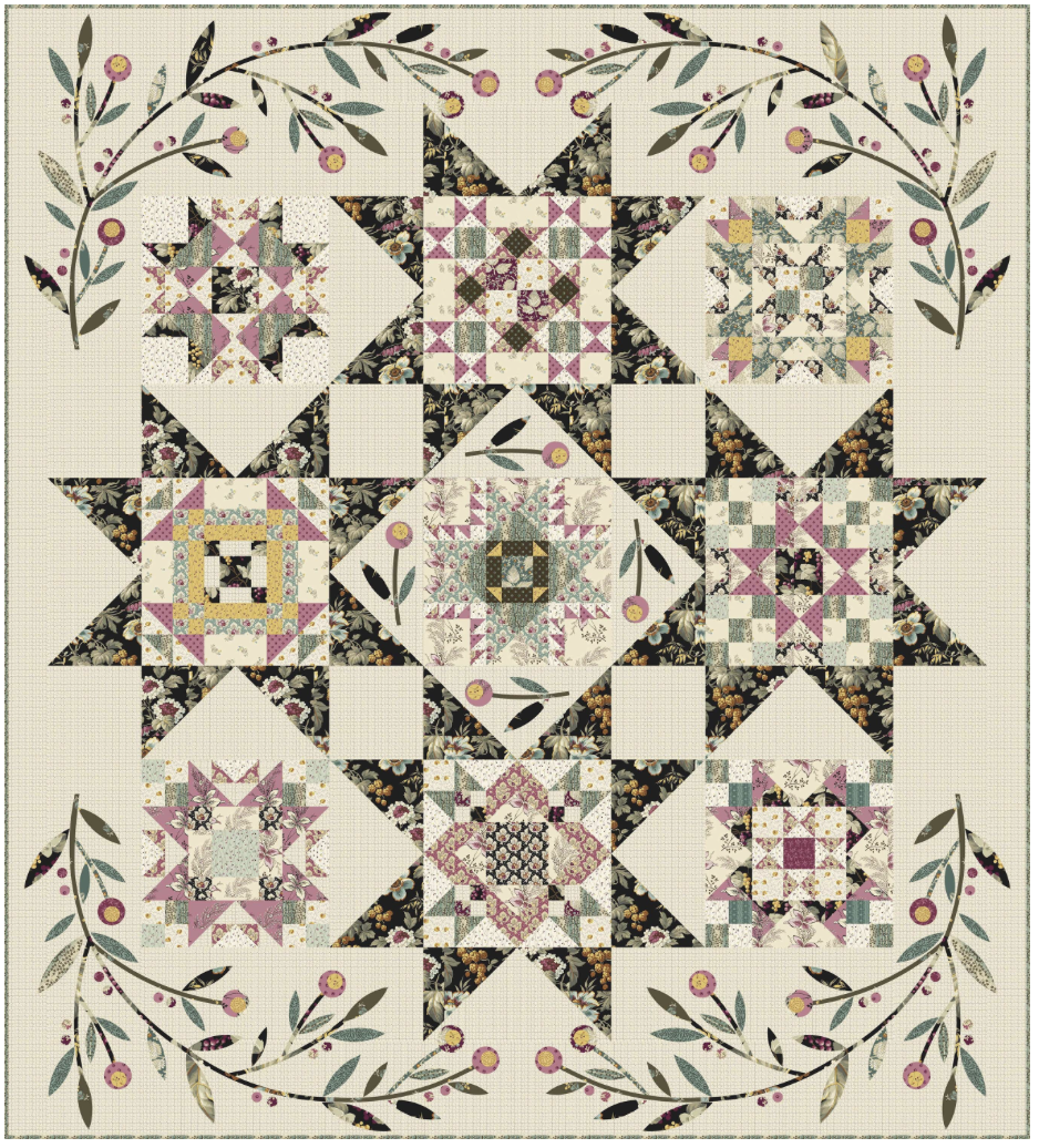 Super Bloom Quilt Kit - English Garden