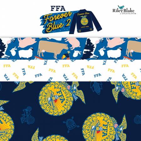 FFA | Forever Blue 2 • 5in Squares, 42pcs/bundle