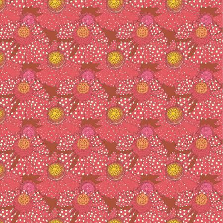 Crimson - Polka Flower • Sunshine & Foliage