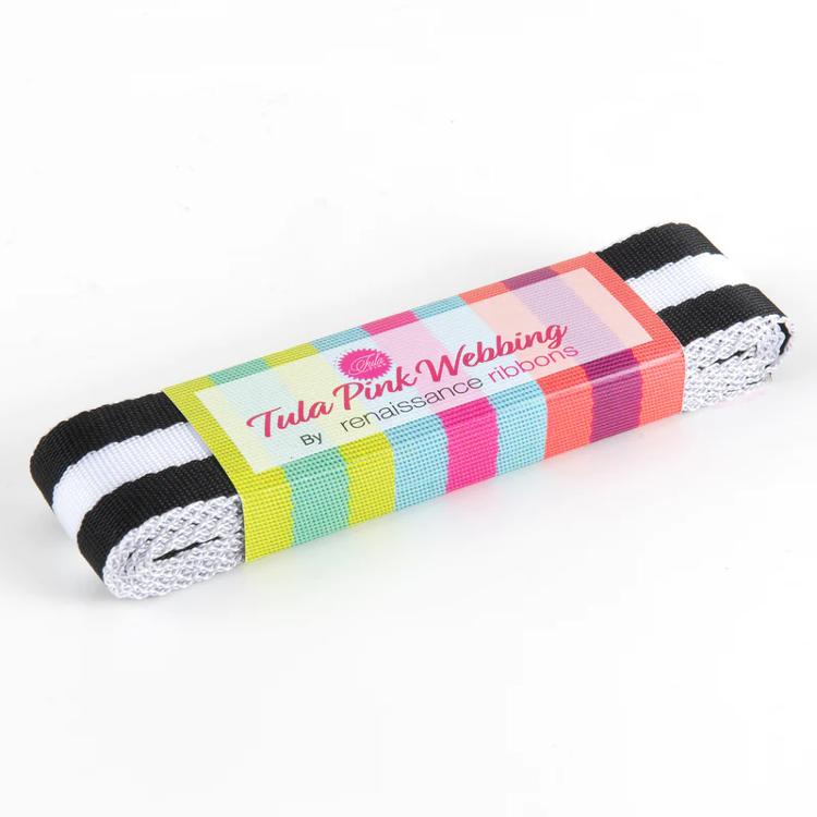 Tula Pink Web 1.5x2yd Blck/Wht Renaissance