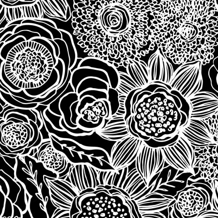 Black Large Floral - 66210-911 • Night & Day