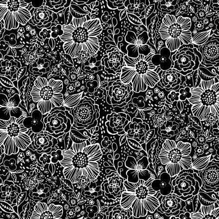 Black Packed Floral 66211-911 • Night & Day