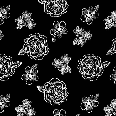 Black Medium Floral 66212-911 • Night & Day