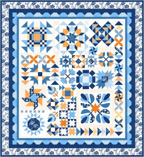 Denim Daisies Fig Tree Sampler BOM