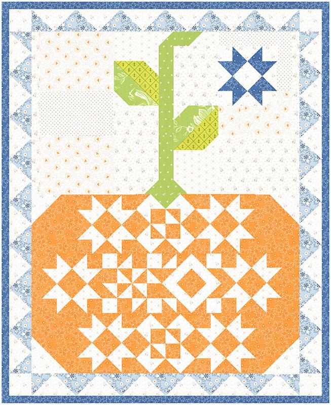 Pumpkin & Denim - G FT 1992 Fig Tree Quilts