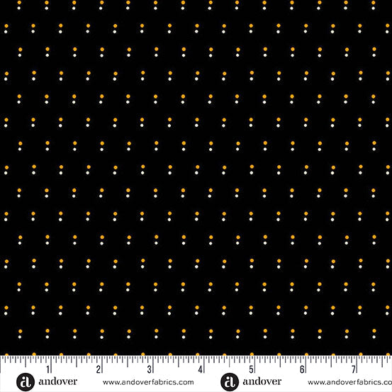 Shadow Dot Black - Nightfall by Andover Fabrics