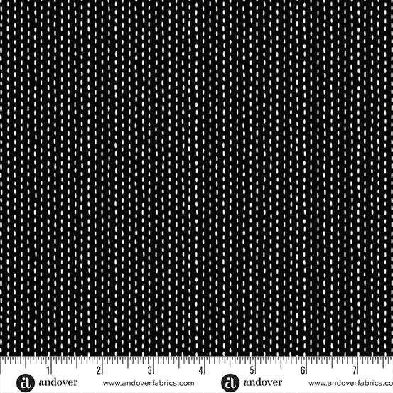 Stitch Line Black - Nightfall by Andover Fabrics