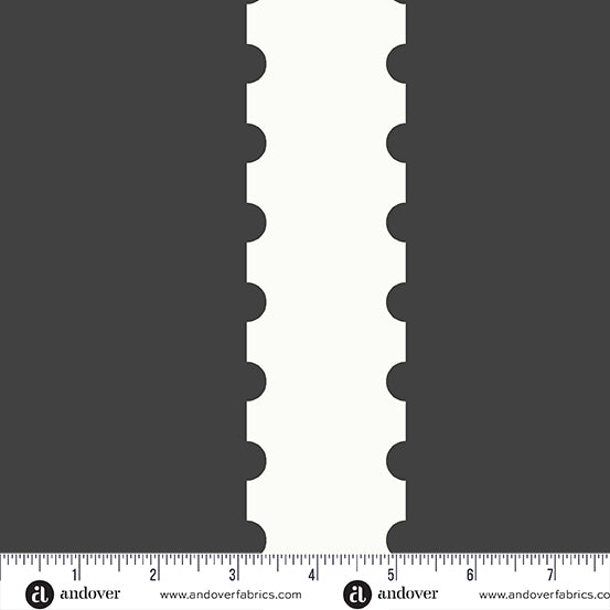 Stamp Stripe - Charcoal • Alison Glass