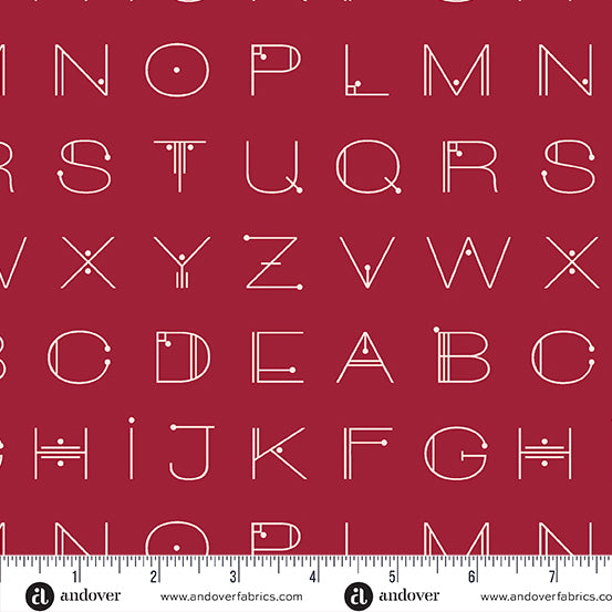 Deco Letters Crimson - Scrawl by Giucy Giuce