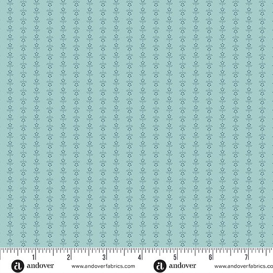 Sewing Basket - A958B Turquoise- Dancing Nancy • Laundry Basket Quilts
