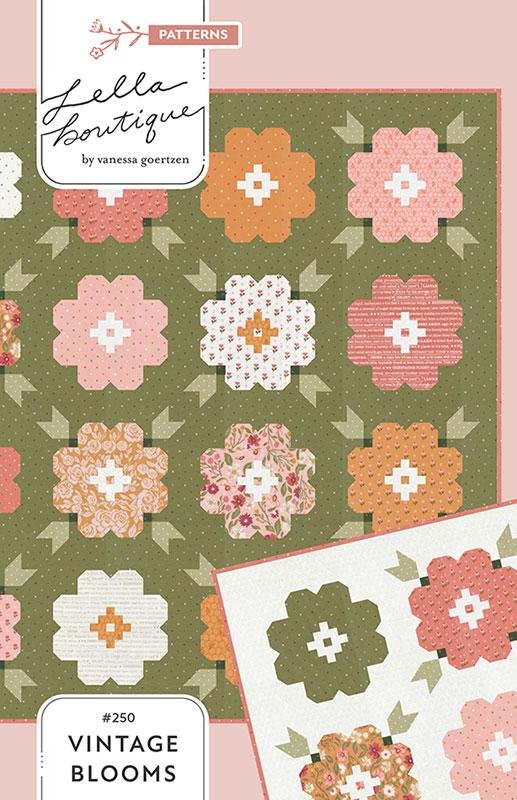 Vintage Blooms Quilt Kit • White and Blue / Wild Honey