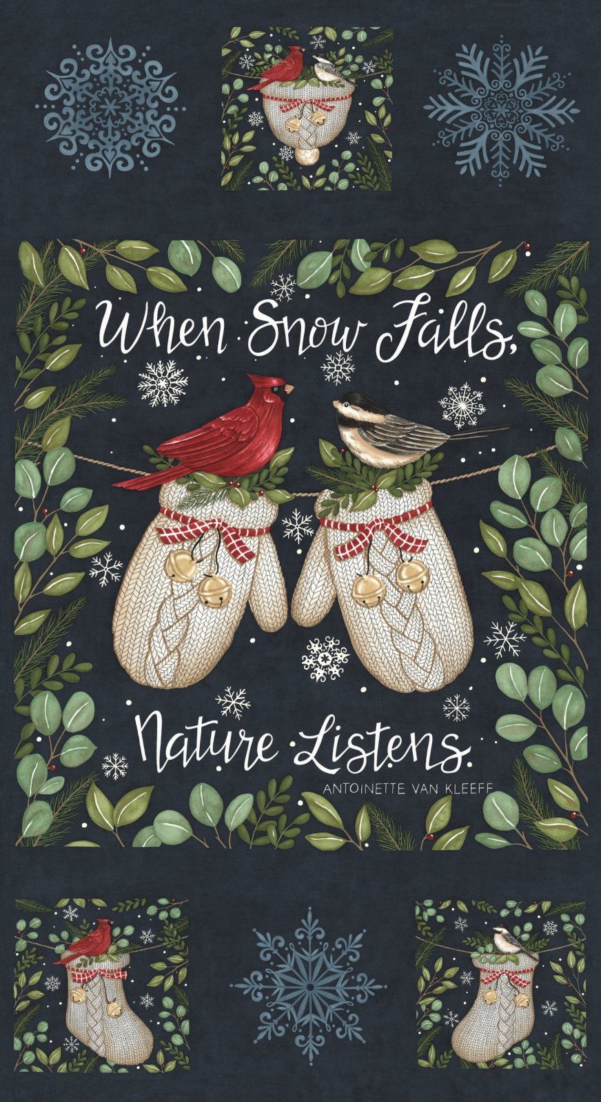 Night Sky Panel - 56178 13 • When Snow Falls by Deb Strain