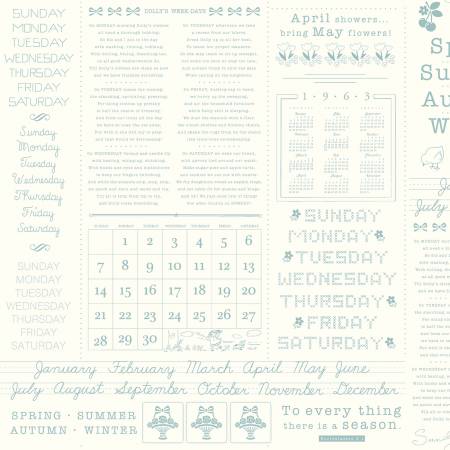 Calico Days On White Color Cottage - C12860