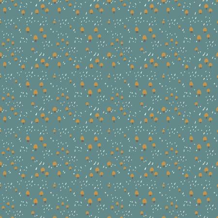 Elmer & Eloise - Mushrooms Teal C14244 • Riley Blake