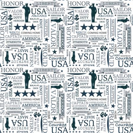 Coming Home - C14433-White • Navy Text