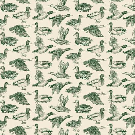 Plaid-Venture Club - Ducks Cream • Riley Blake Fabrics