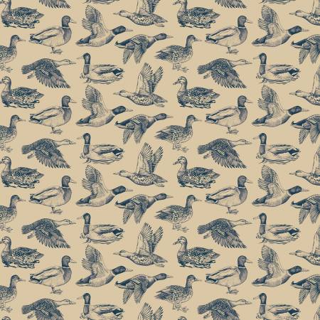 Plaid-Venture Club - Ducks Tan • Riley Blake Fabrics