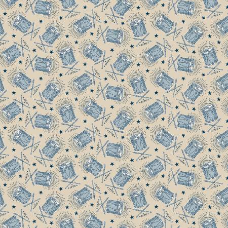 Drums Beige • Independence by Riley Blake