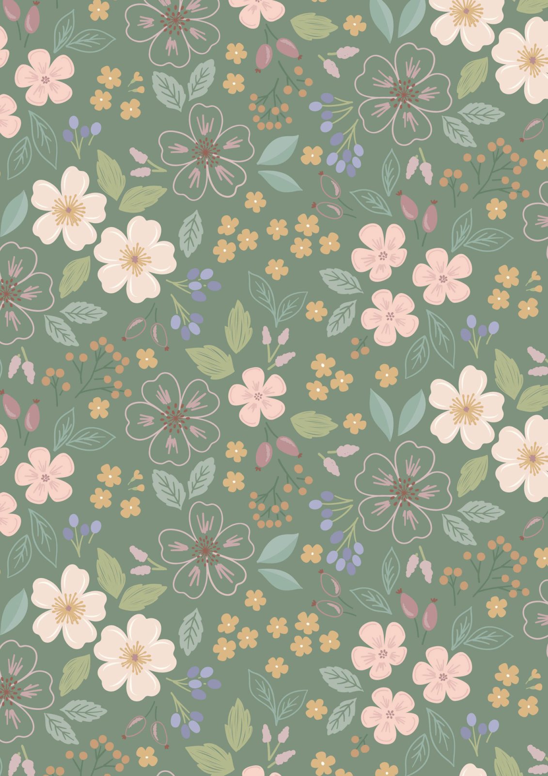 Sky Garden - Green Grey • Sky Garden by Cassandra Connolly