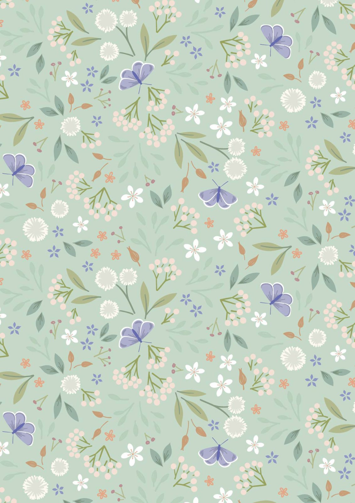 Floral Odyssey - Misty Jade • Sky Garden by Cassandra Connolly