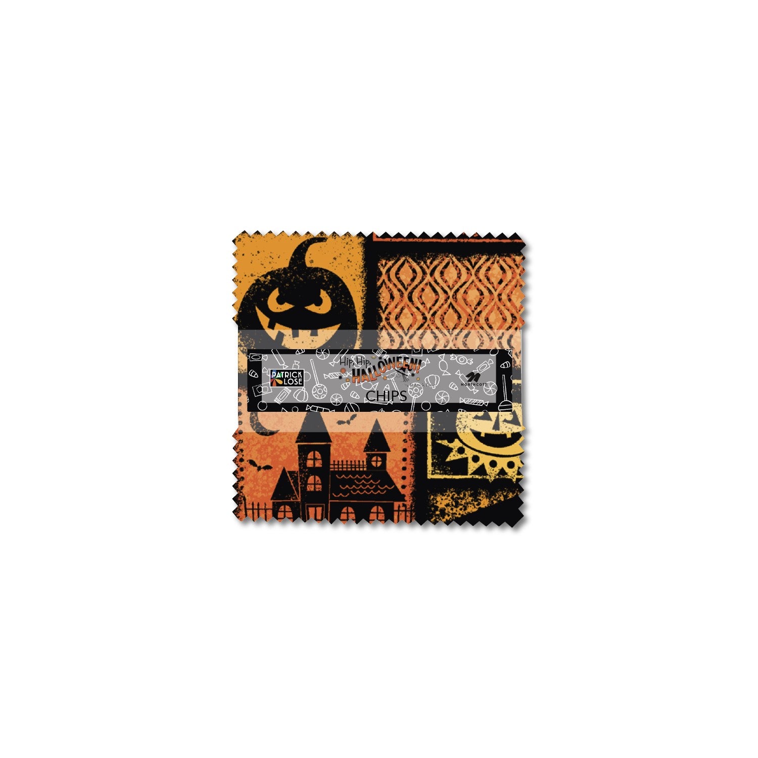 Hip Hip Halloween 5" Square Chips