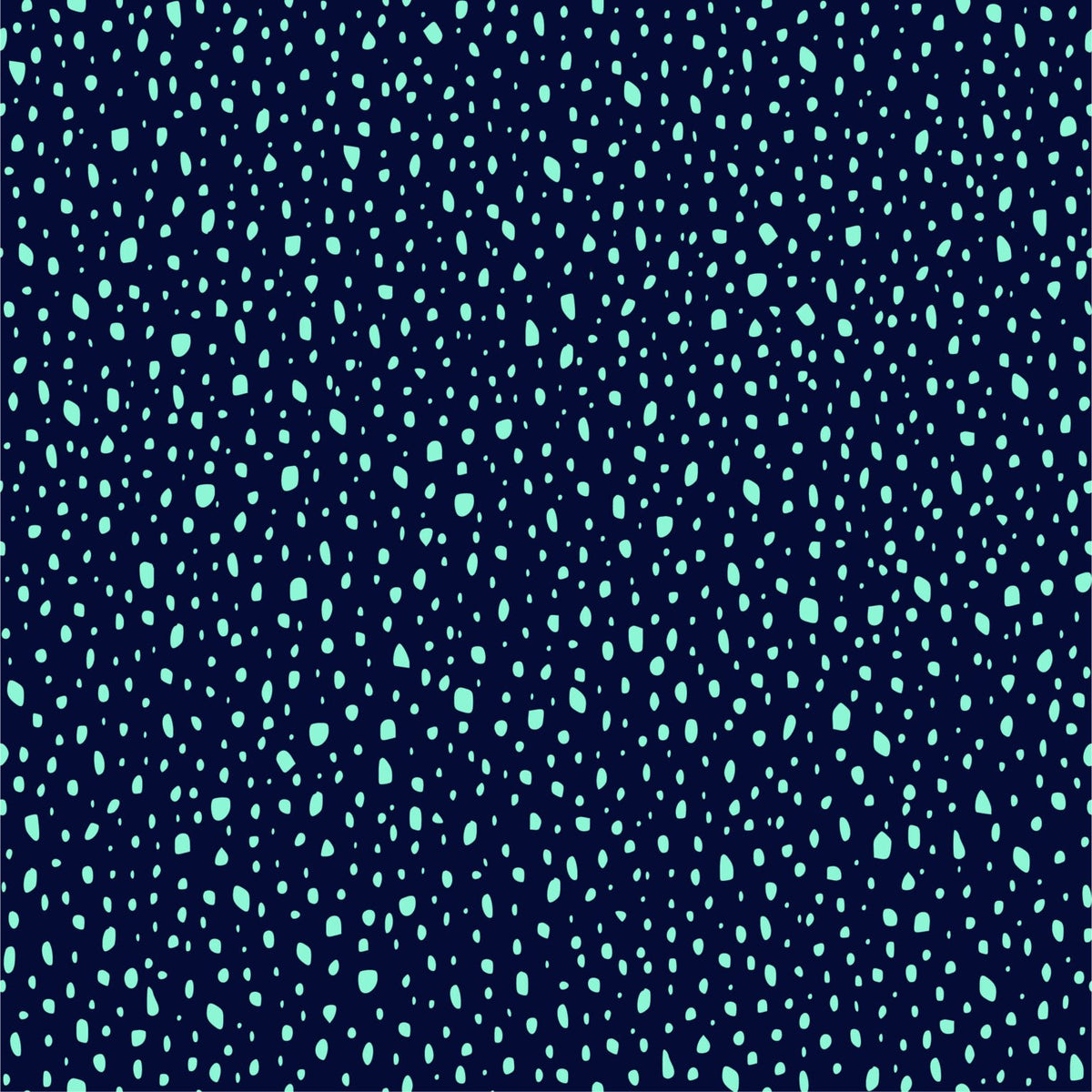 Aqua Dot on Navy - DB31 • Farmyard Collection by Delphine Brooks