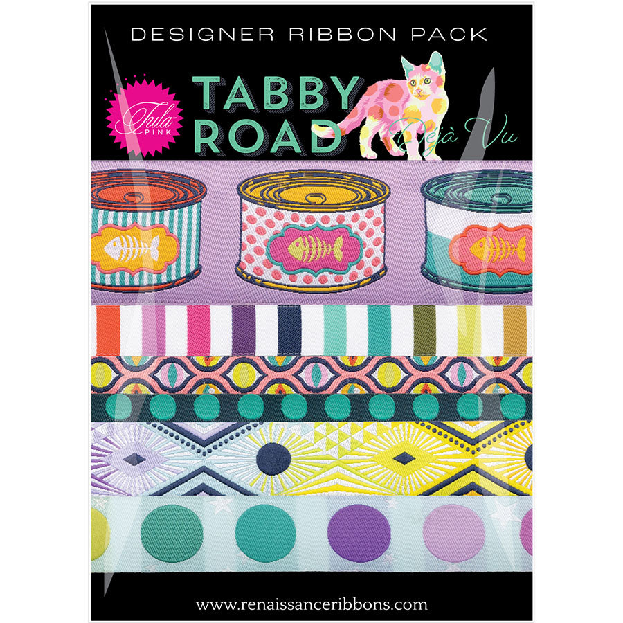 Tabby Road Designer Pack • Tula Pink Renaissance Ribbons