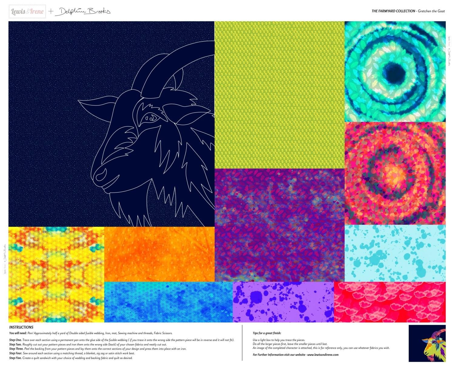 Gretchen the Goat - DB5 • Farmyard Collection by Delphine Brooks