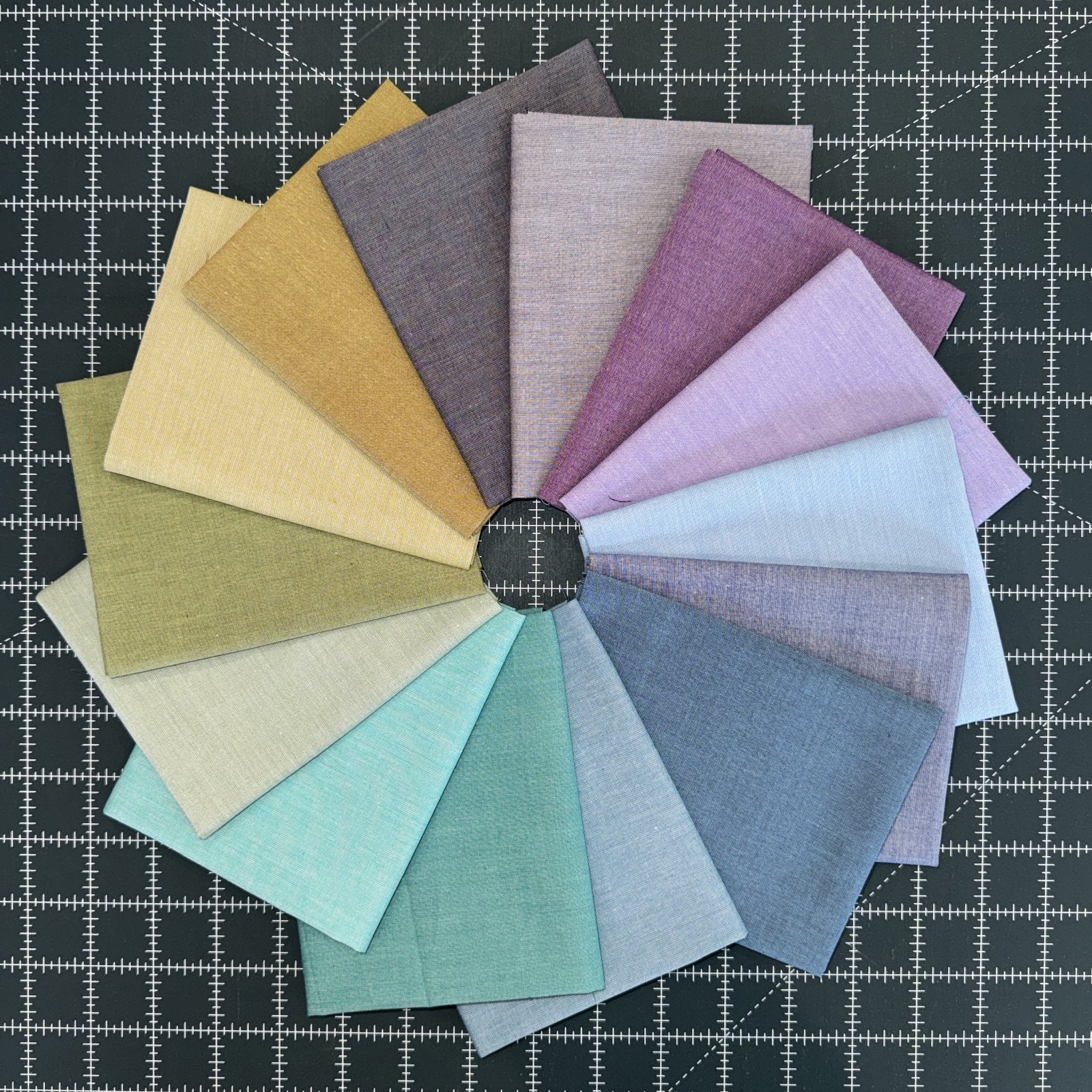 Chambray 14 FQ Bundle Cool • Tilda Fabrics