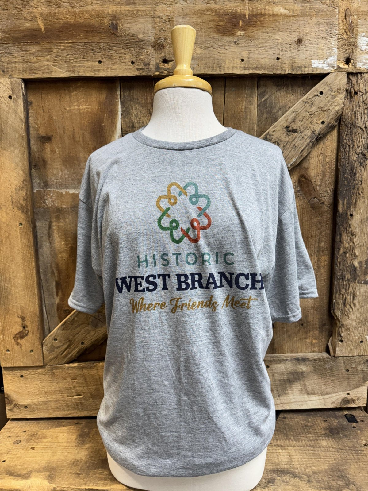 MSWB • L - Historic West Branch - Heather Grey T-Shirt