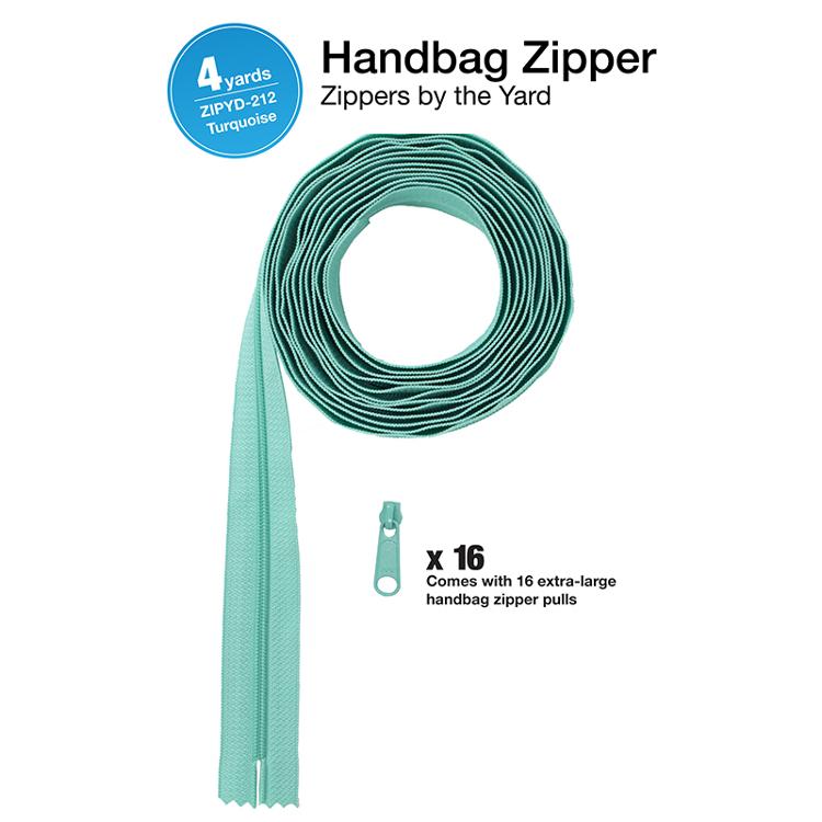 Zipper 4yds with Pulls - Turquoise • By Annie