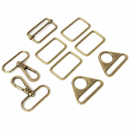 Townsend Travel Bag Hardware Kit - Antique