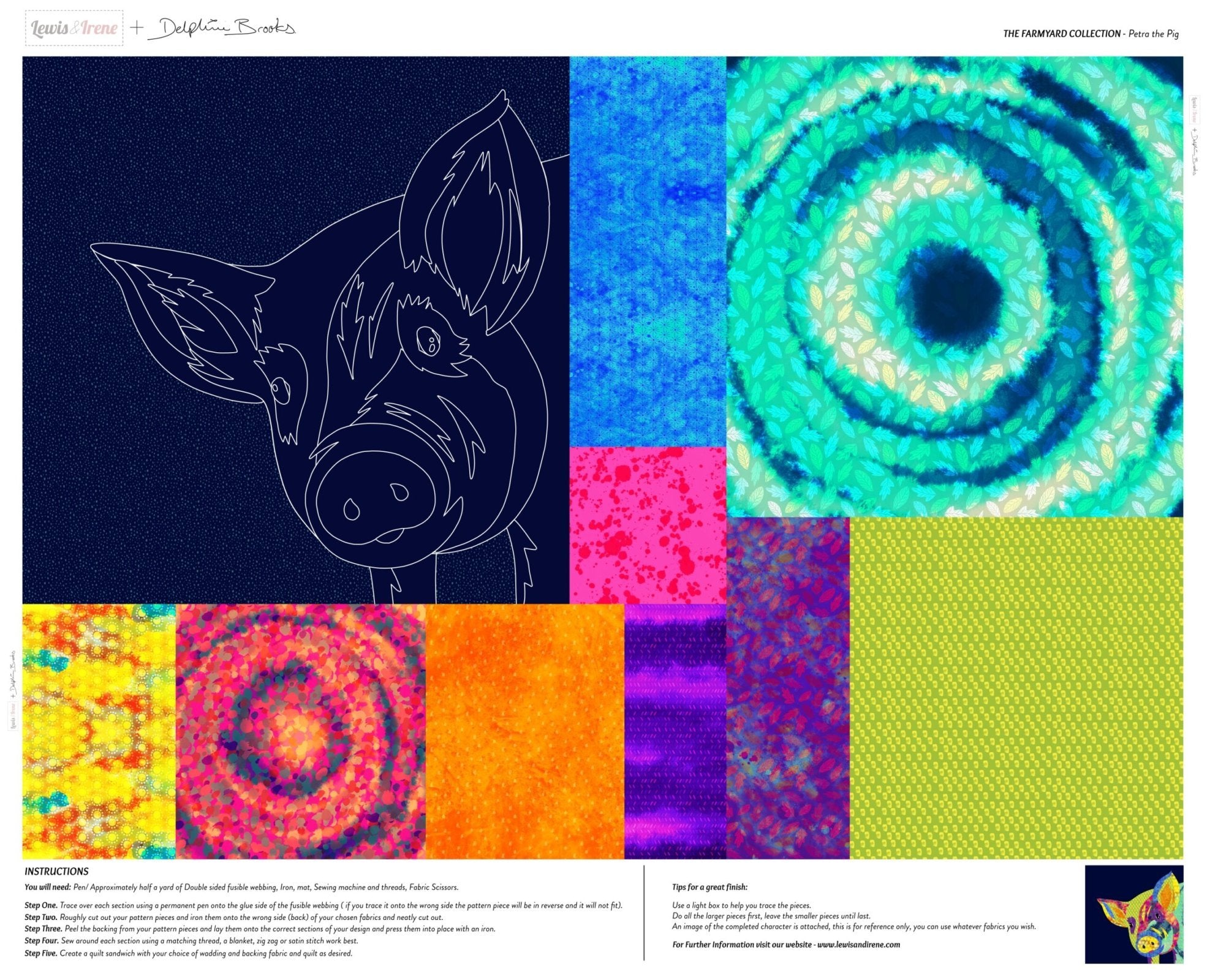 Petra the Pig - DB4 • Farmyard Collection by Delphine Brooks