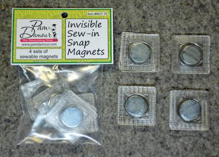 Sew-in Magnets - 4 sets 3/4"