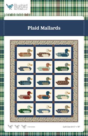 Bluebird Patterns Plaid Mallards Quilt Pattern