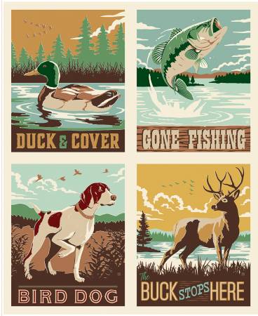 Plaid-Venture Club - 35.5" x 43.5" Adventure Panel • Riley Blake Fabrics